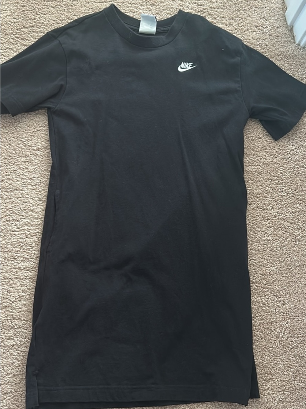 Nike Black Casual Logo Tee Dress
